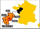 Maine et Loire. Click pour les villes