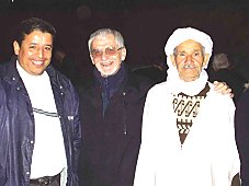 Mgr Claude Rault avec deux amis Mzabites