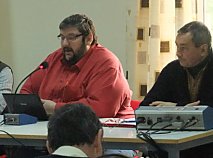 St&eacute;phane Joulain &agrave; gauche &agrave; c&ocirc;t&eacute; du Sup&eacute;rieur G&eacute;n&eacute;ral sortant