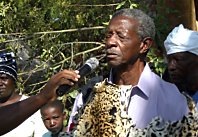 Le chef dans sa tenue d�apparat